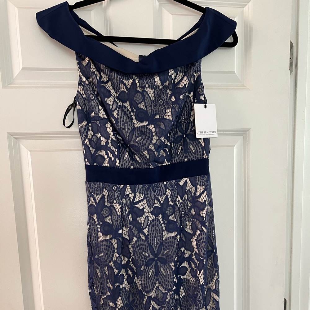 Little Mistress midi lace dress